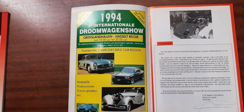 Droomwagenshow Jaguar  Hasselt 1994, Ophalen of Verzenden, Zo goed als nieuw, Overige merken