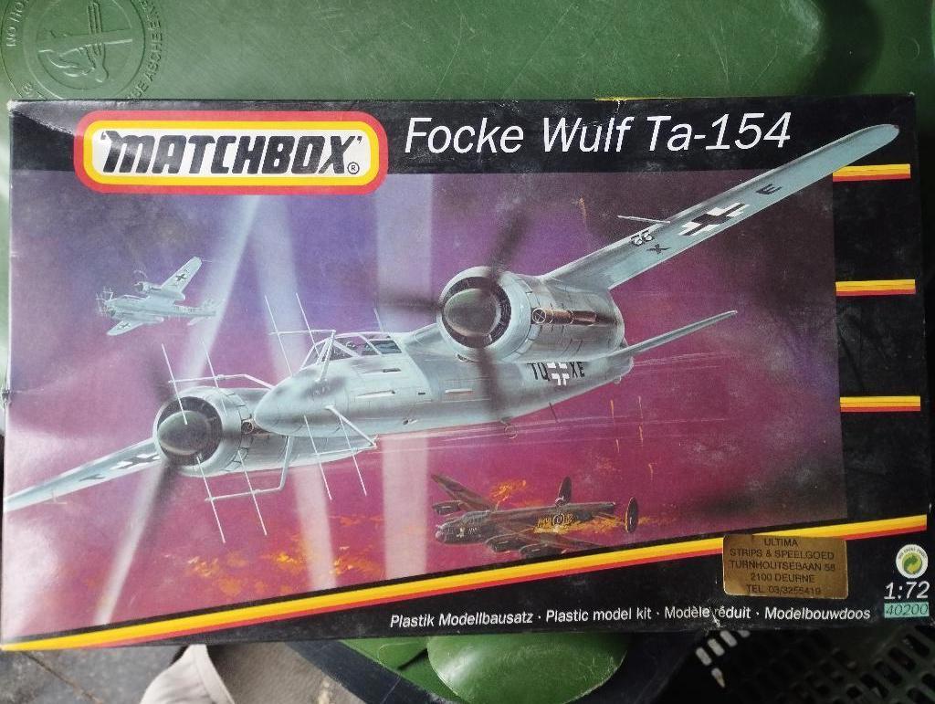 MATCHBOX 1/72 40200 FOCKE WULF Ta-154, Overige merken, 1:72 tot 1:144, Nieuw, Ophalen of Verzenden