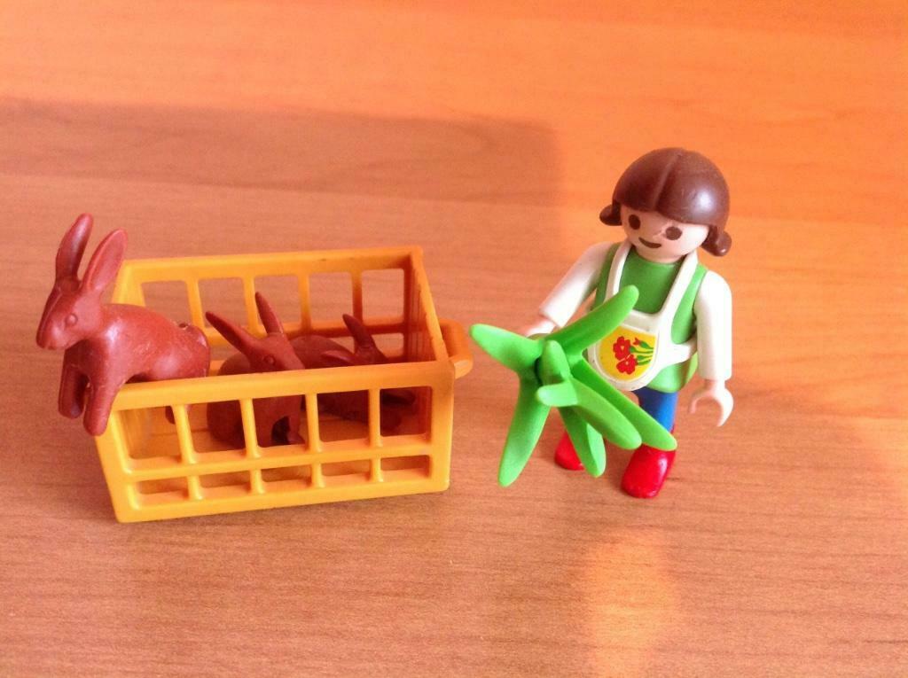 Playmobil Ref 4529 Fillette et les lapins, Ophalen of Verzenden, Gebruikt, Complete set