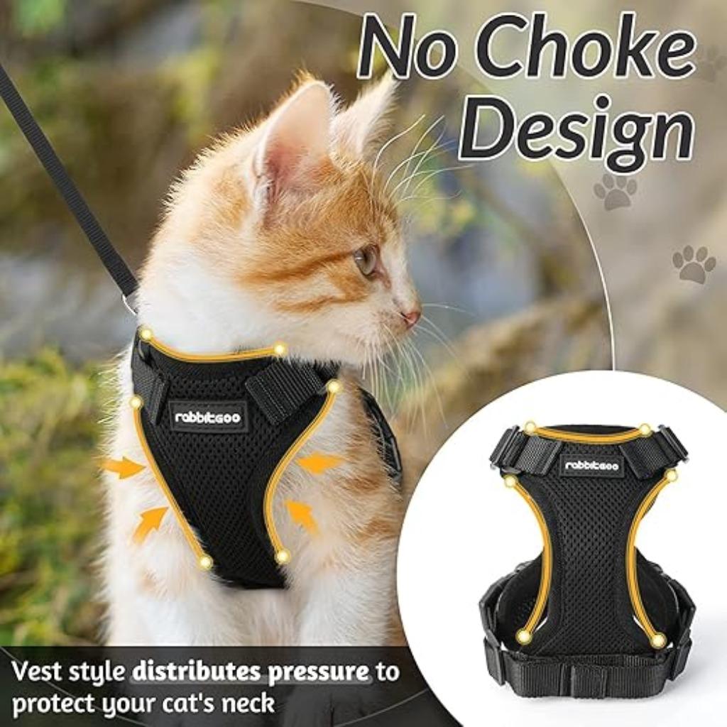 Harnas voor katten kleine honden | Zwart | Nieuw, Robbicgoo, -, Verzenden, -