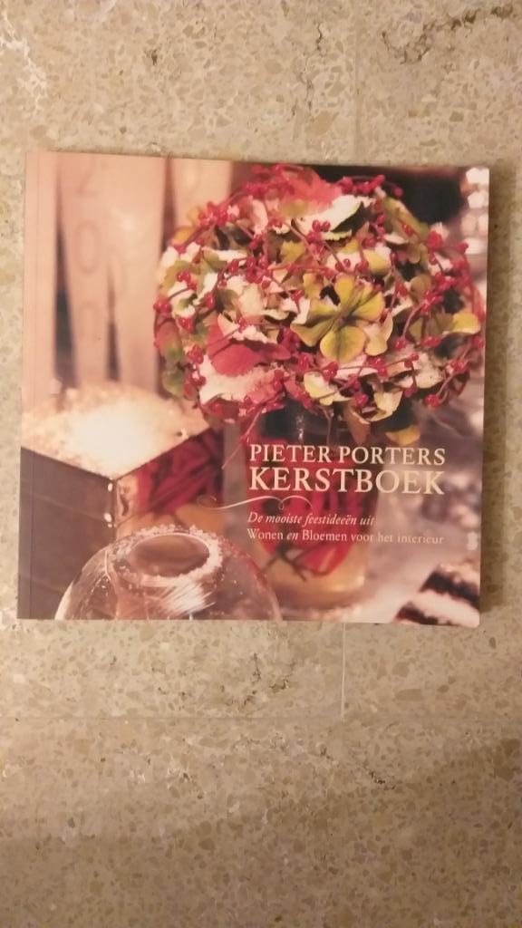 Kerstboek Pieter Porters feestideeen, Ophalen, Zo goed als nieuw, Pieter Porters, Bloemschikken, Groendecoratie