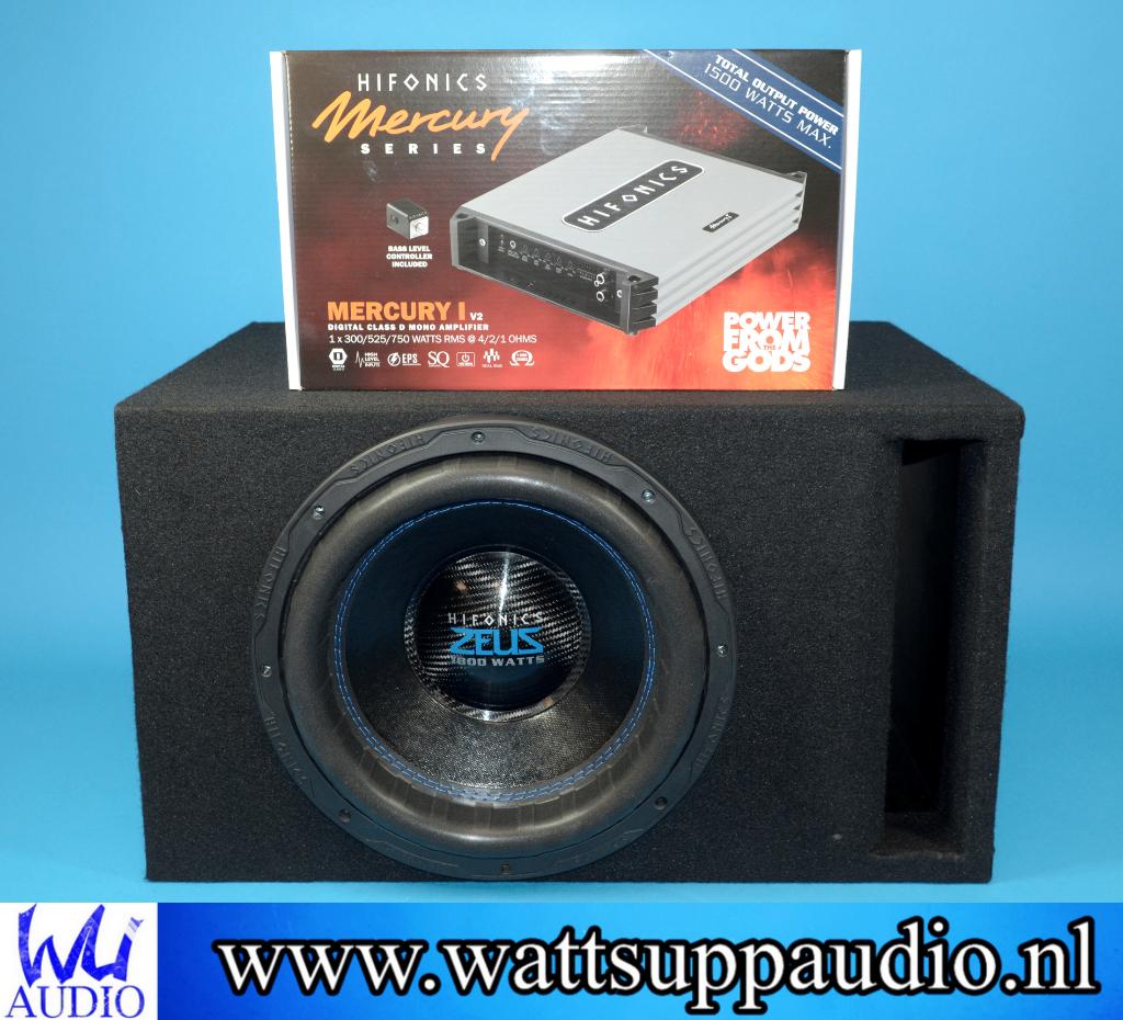 Hifonics Zeus ZSPL-12D2 12 inch Subwoofer + Monoblok, Ophalen of Verzenden, Nieuw