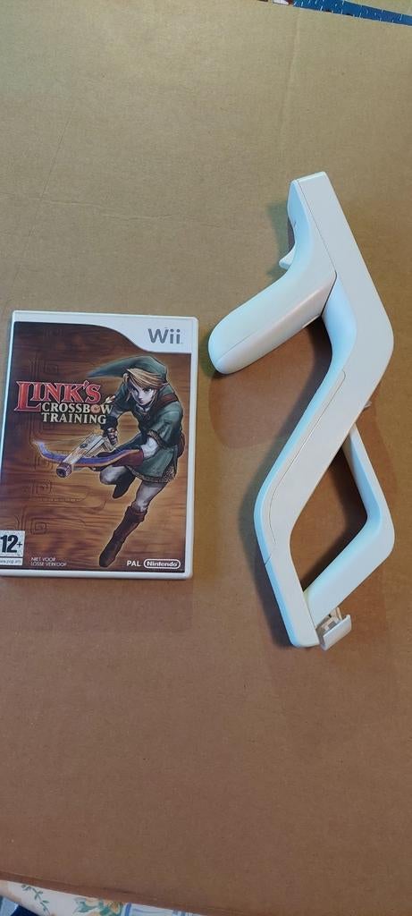 Link's Crossbow Training + WII Zapper Gun, Enlèvement ou Envoi, Utilisé