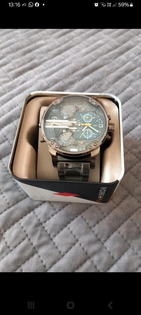 Diesel herenhorloge, nooit gedragen DZ7331, Handtassen en Accessoires, Horloges | Heren, Ophalen of Verzenden, Nieuw, Polshorloge