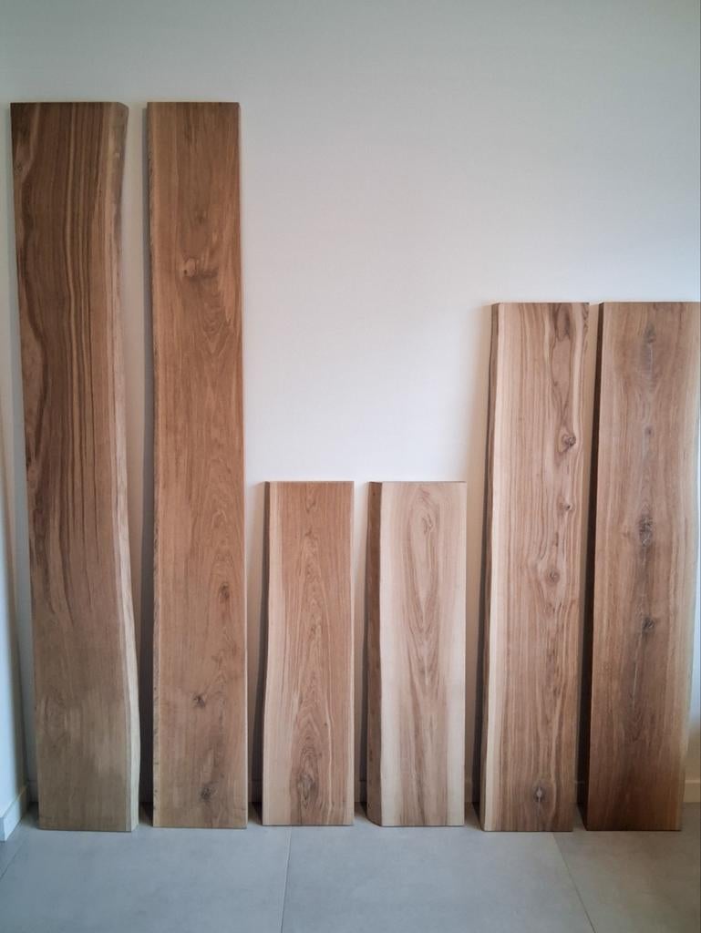 Massief eiken boomstamplanken tot 300 cm!, Enlèvement ou Envoi, Chêne