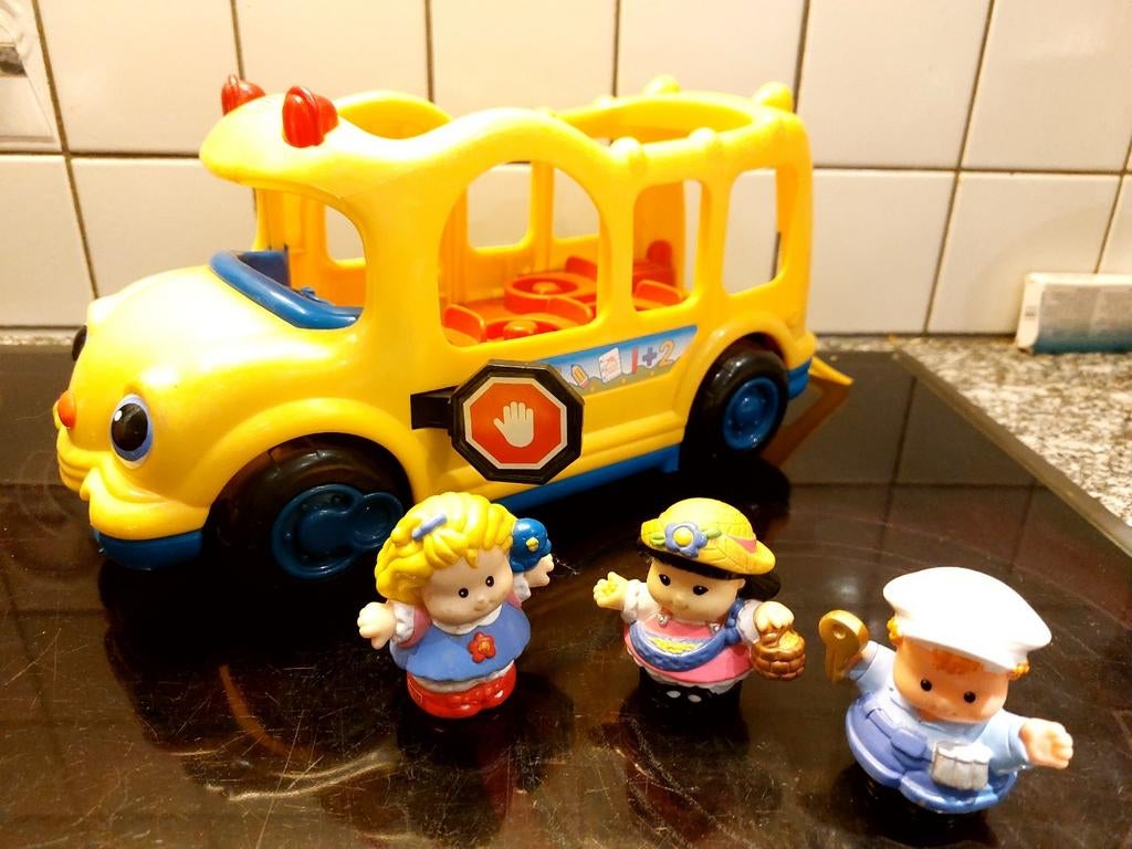 Fisher price, leuke schoolbus met geluid!!, Enlèvement ou Envoi, Utilisé, Sonore