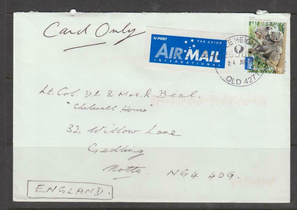 Australië Koala op brief, Verzenden, Brief