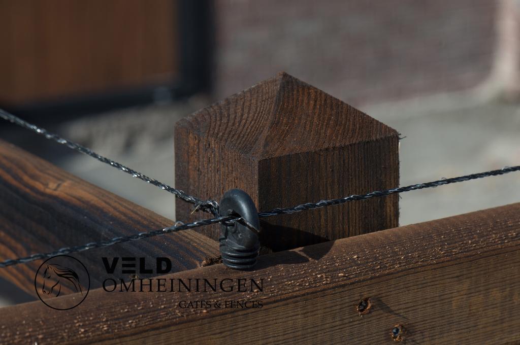 Omheining geschroefd, Rijbak, Longeercirkel, Paddock, Weide, Opfok, 4 paarden of pony's of meer