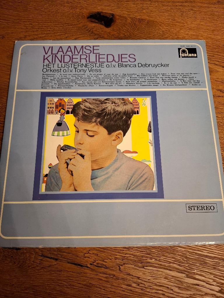 VINTAGE: LP Vlaamse kinderliedjes Het lijsternestje - vinyl, Cd's en Dvd's, Vinyl | Kinderen en Jeugd, Ophalen, Gebruikt