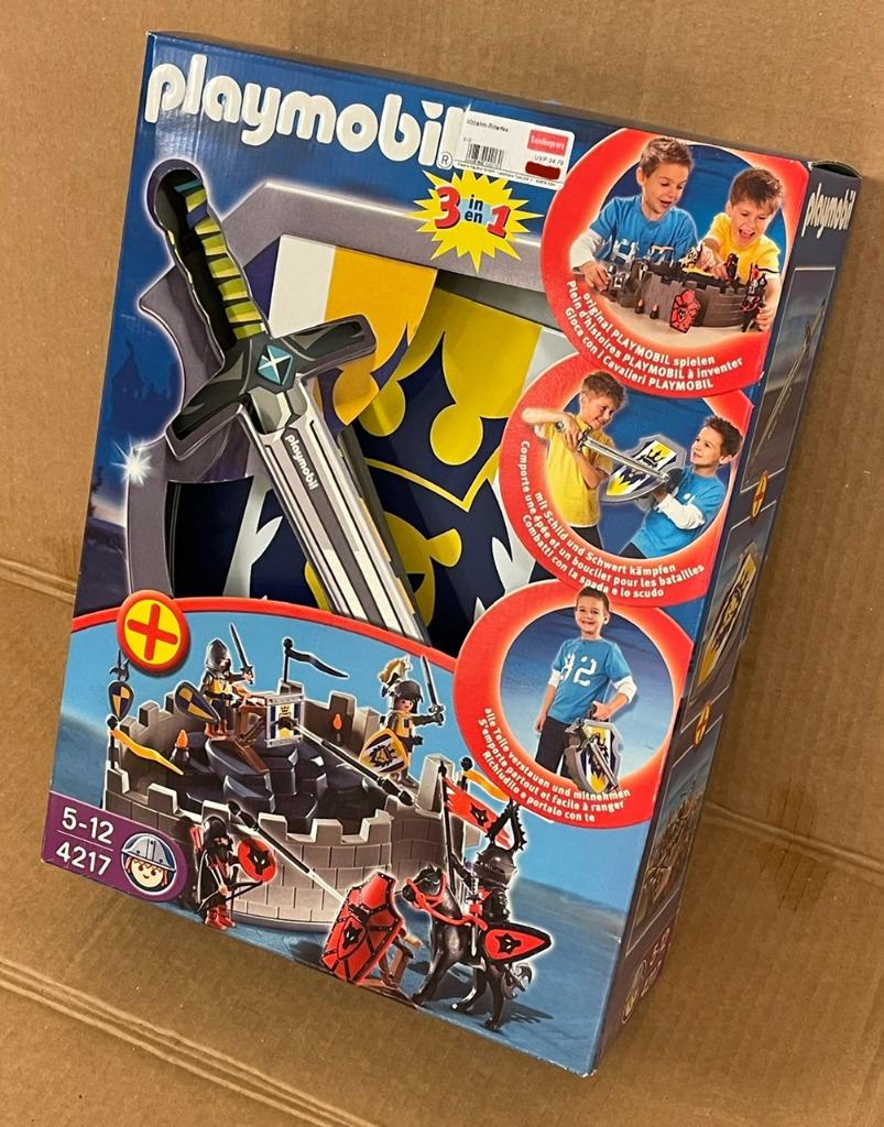 Playmobil ref 4217 Ridderfort met zwaard en schild, Ophalen of Verzenden, Nieuw, Complete set