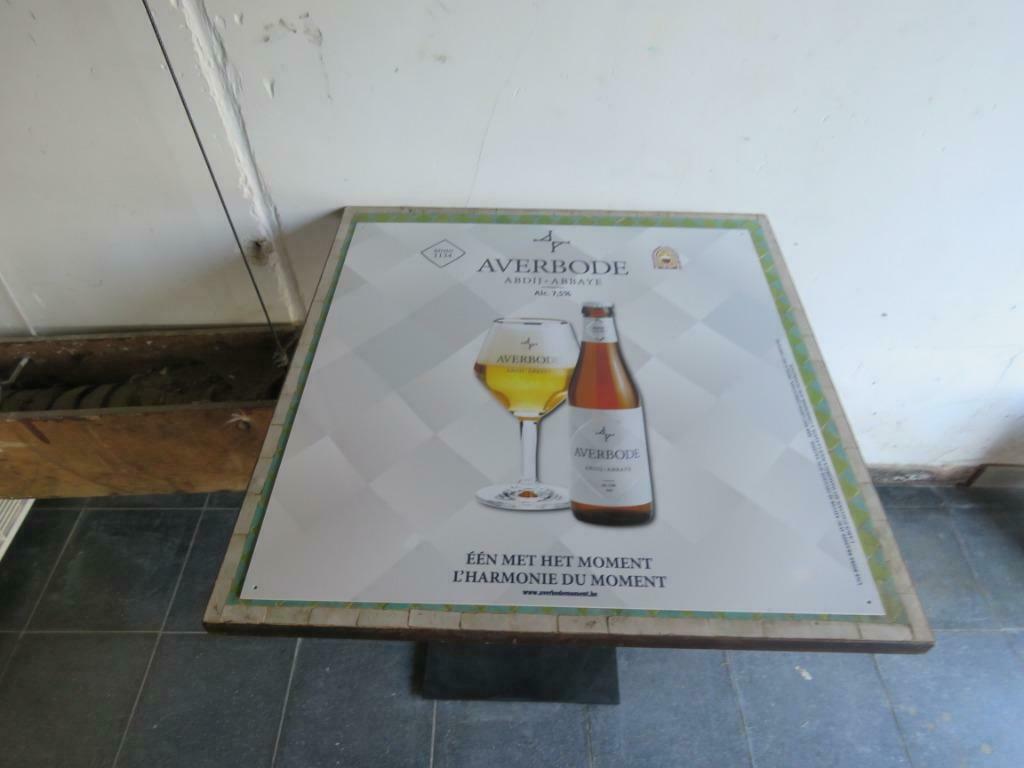 Publicité pour la bière Averbode, Enlèvement ou Envoi, Utilisé, Panneau, Plaque ou Plaquette publicitaire, Autres marques
