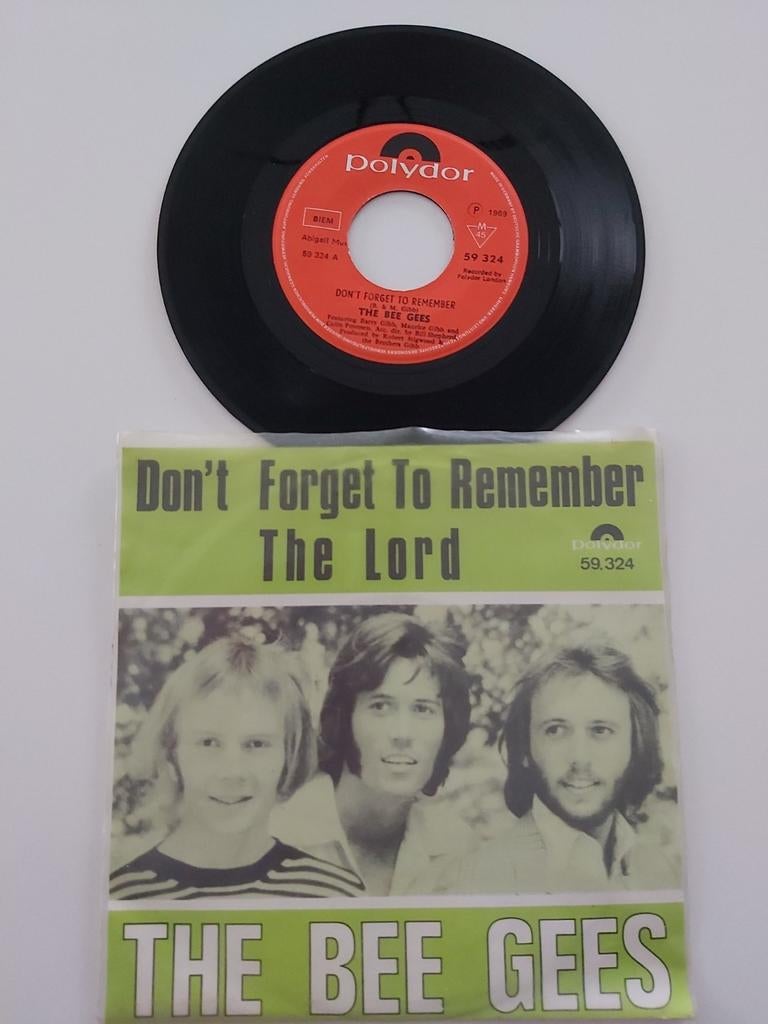 Bee Gees - Vergeet niet te onthouden, Cd's en Dvd's, Vinyl Singles, Zo goed als nieuw, 7 inch, Pop, Single