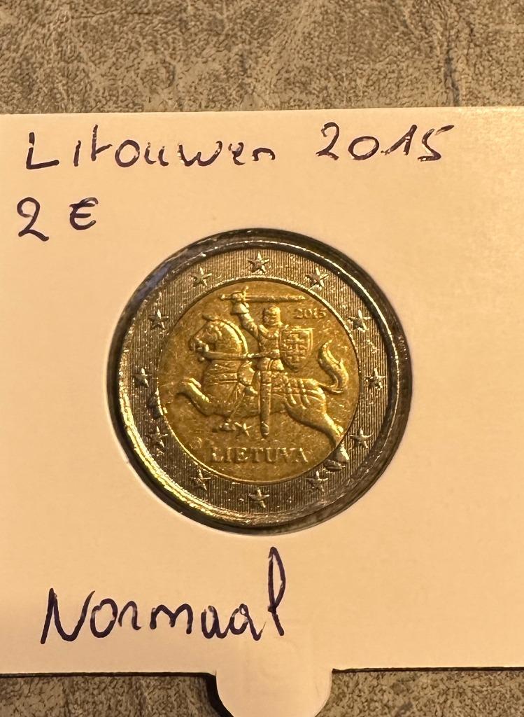 2 euro Litouwen 2015 normaal, Ophalen of Verzenden, Overige landen, 2 euro, Losse munt