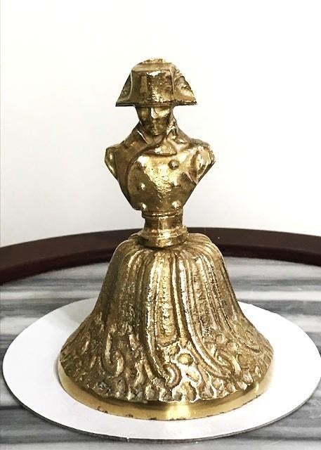 Napoleon Tafelbel zware Buste Brons ✨😎⚡💎🎵🔊👌, Antiek en Kunst, Ophalen of Verzenden, Brons
