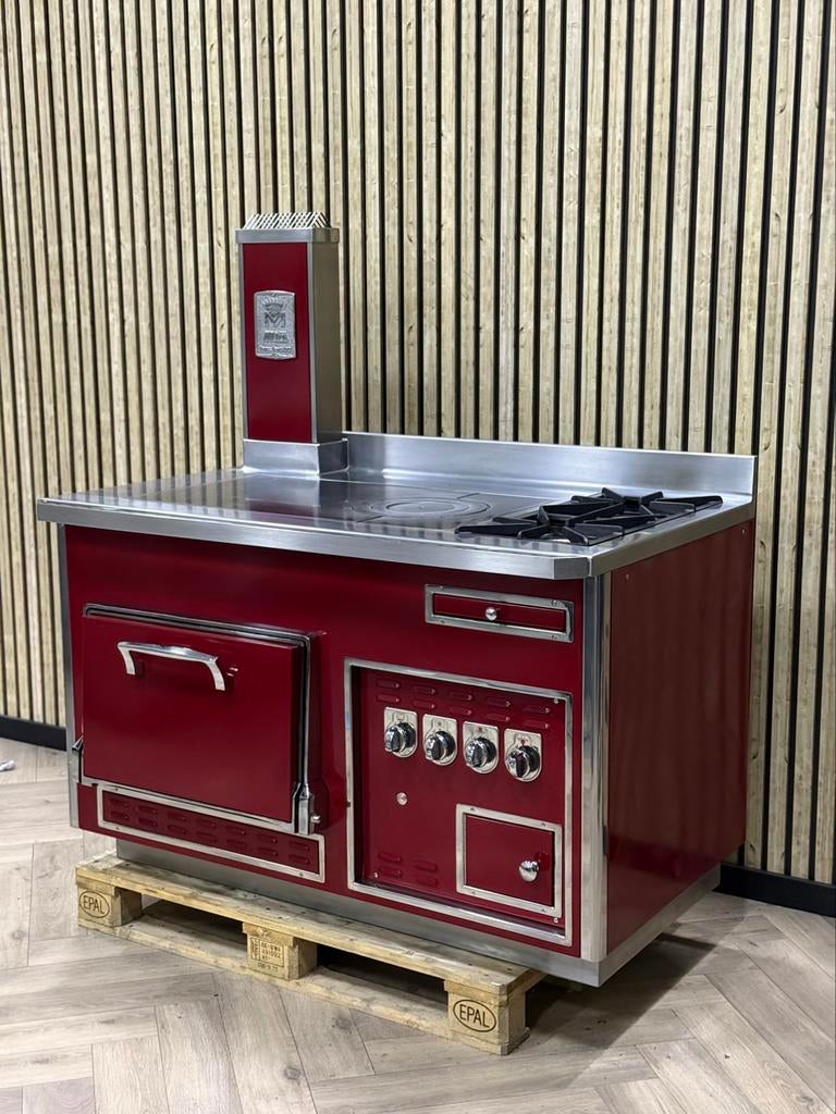 Molteni Bordeaux Gas + GASOVEN + Coup de Feu, Elektronische apparatuur, Fornuizen, Ophalen of Verzenden, Grill, Gas