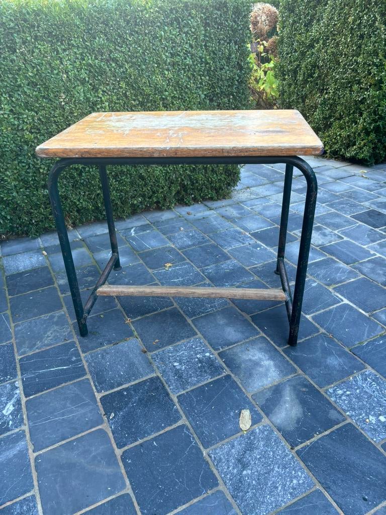 Oude Schoolmeubeltjes  te pimpen(3stuks), Gebruikt, Vintage, 55 tot 75 cm, Rechthoekig