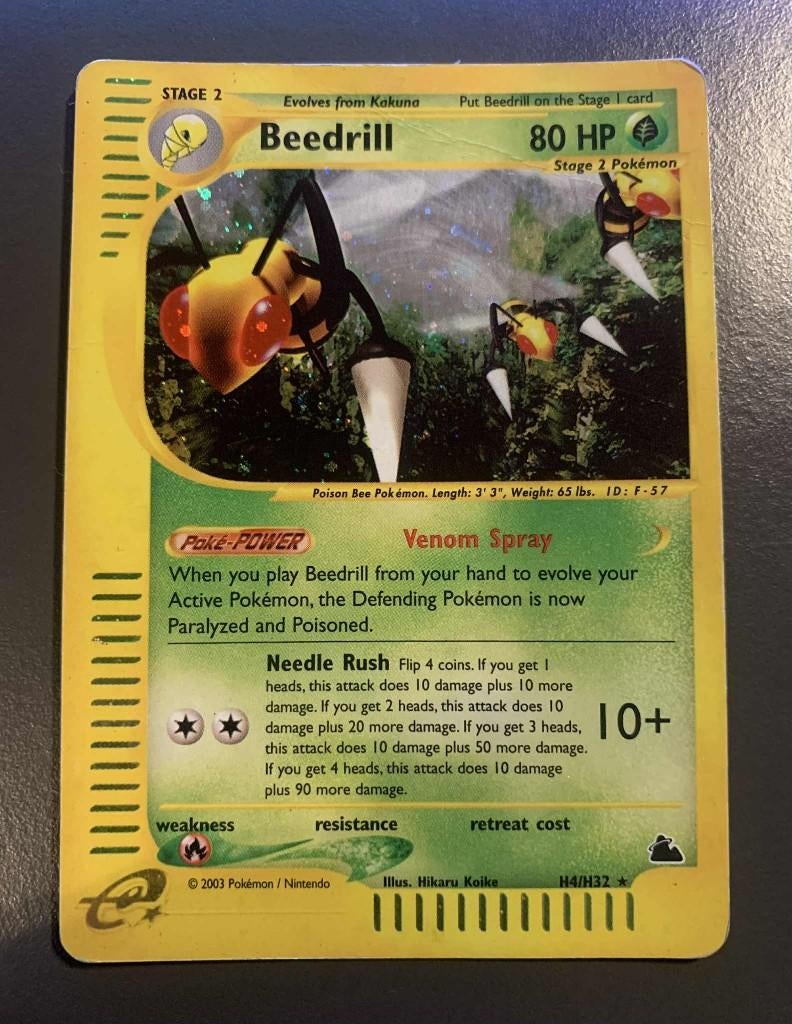 Beedrill (SK H4) - PL, Hobby en Vrije tijd, Verzamelkaartspellen | Pokémon, Ophalen of Verzenden, Gebruikt, Losse kaart, Foil