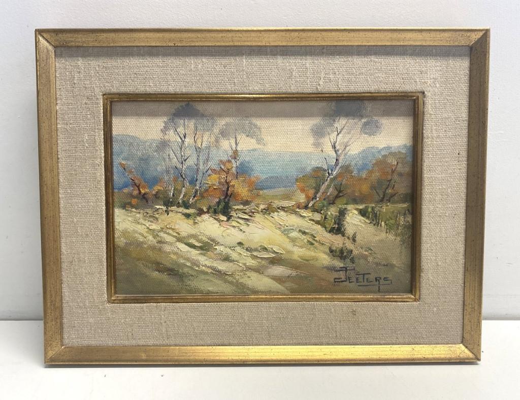 Jeannot Peeters 1909-1996 - Olie op doek - Duinen Hechtel, Antiek en Kunst, Ophalen of Verzenden