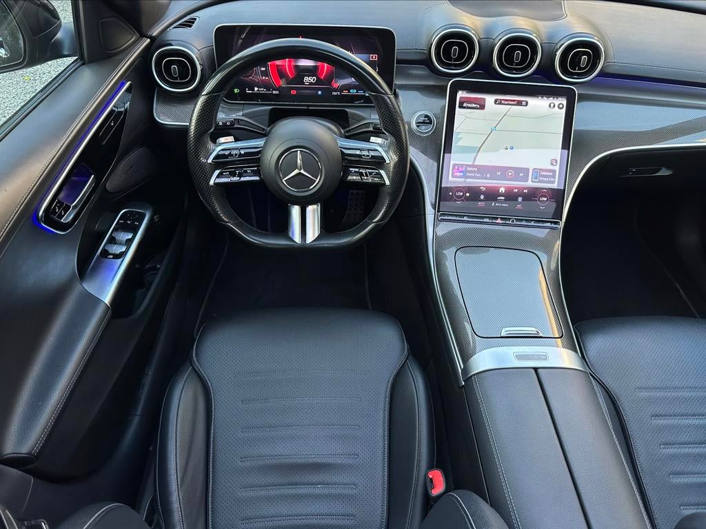 Mercedes C200 CDI AMG Pack Night Full Pano Sfeer New 2022, Auto's, Mercedes-Benz, Automaat, Zwart, 120 kW, Bedrijf