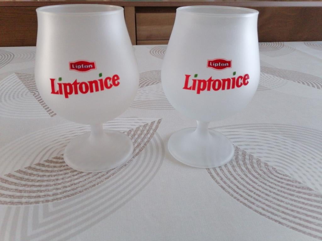 2 matte Ice tea glazen, Enlèvement ou Envoi