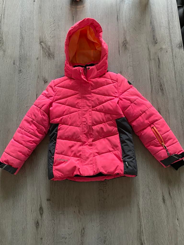 Ski jas Icepeak maat 128, Enlèvement ou Envoi, Comme neuf, Icepeak, Fille
