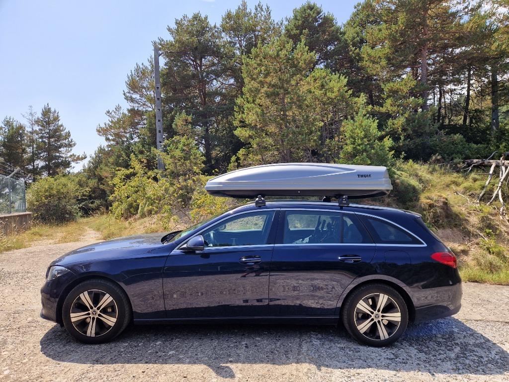 GROTE DAKKOFFER met DAKRAILS - thule ATLANTIS 900, Auto diversen, Dakkoffers, Ophalen, Gebruikt