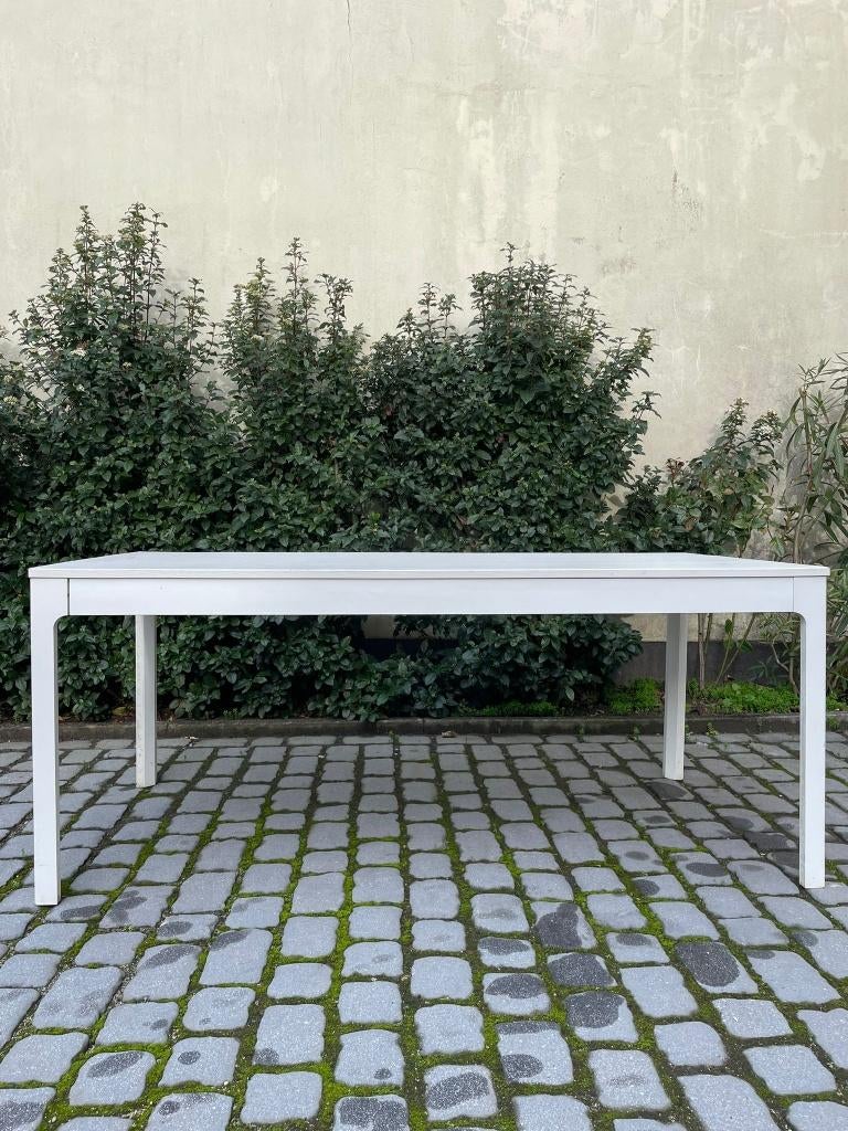 Witte IKEA eettafel, 100 à 150 cm, Enlèvement, Utilisé, 50 à 100 cm
