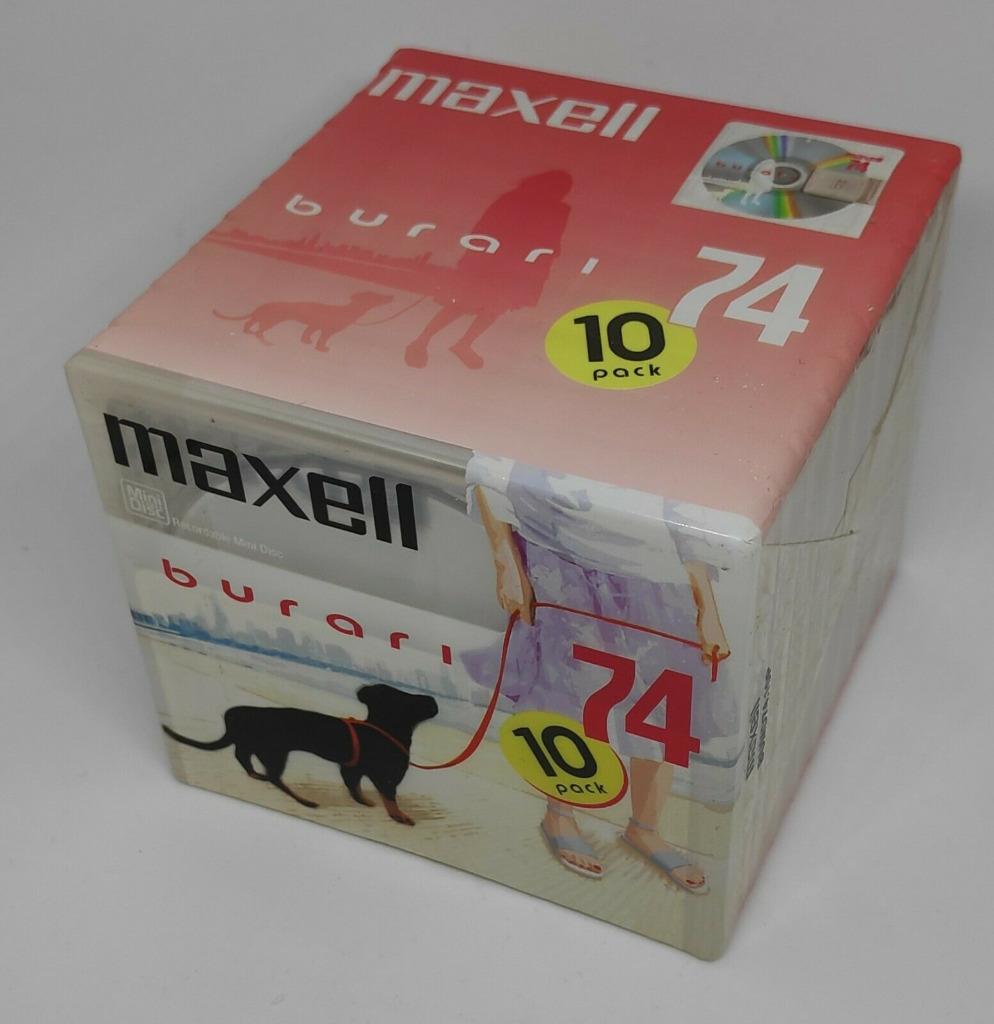 Minidisc Maxell Burari 74 - NEUF - 3 DERNIERS PIECES, Enlèvement ou Envoi, Lecteur MiniDisc