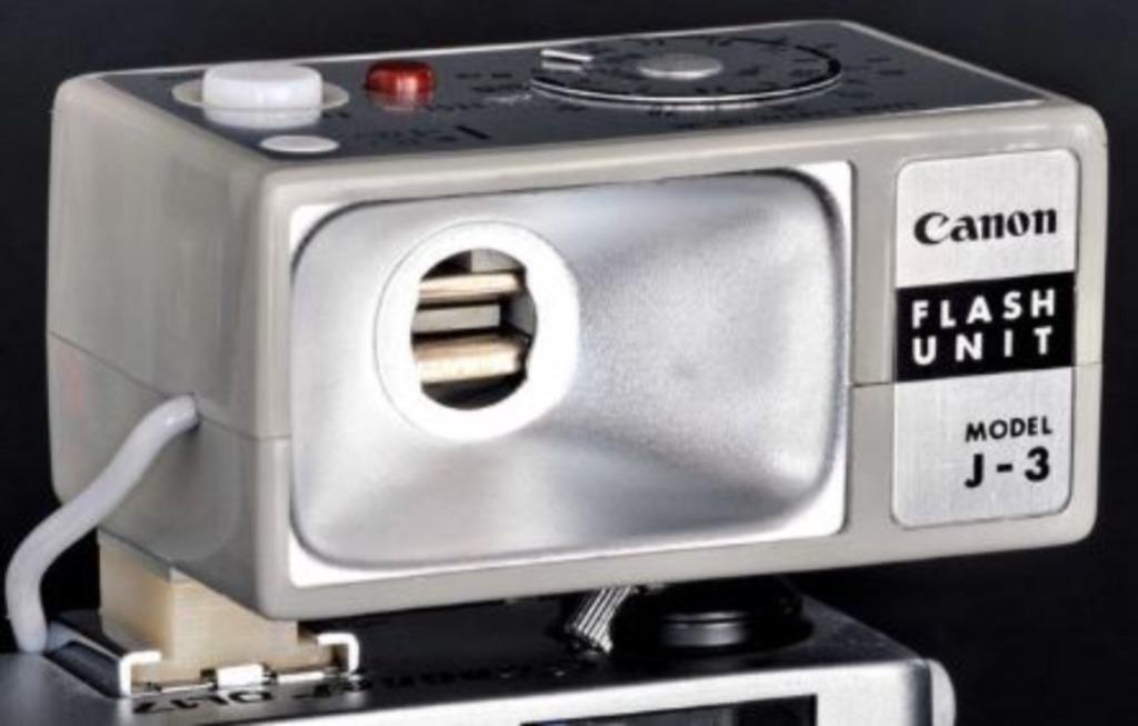 Canon camera Flash Unit J-3 - vintage, Audio, Tv en Foto, Foto | Flitsers, Ophalen of Verzenden, Gebruikt, Canon