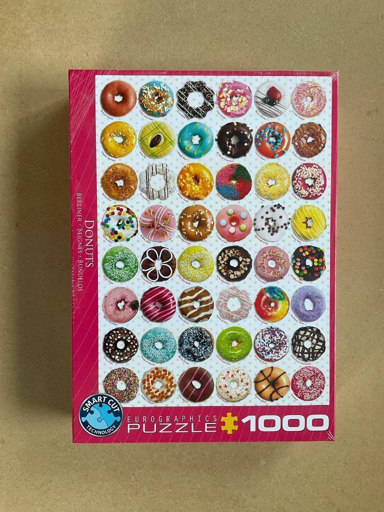 Puzzel donuts, 1000 stukjes, Ophalen of Verzenden, 500 t/m 1500 stukjes, Nieuw, Legpuzzel