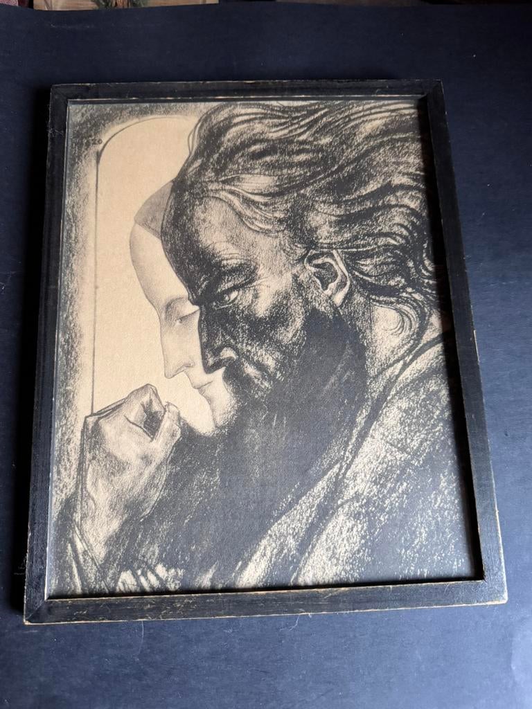 Jan Toorop (1858-1928) – Arbeid en Liefde, Ophalen of Verzenden