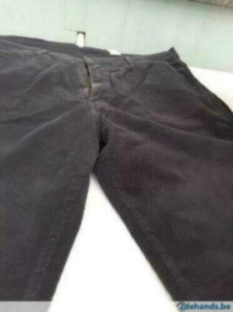 fluwelen grijs:blauwe broek / pantalon heren, taille 44, Kleding | Heren, Broeken en Pantalons, Ophalen, Grijs