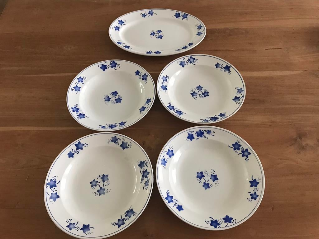 Boch mercure blauwe sterren borden schaal schotel, Antiek en Kunst, Ophalen of Verzenden