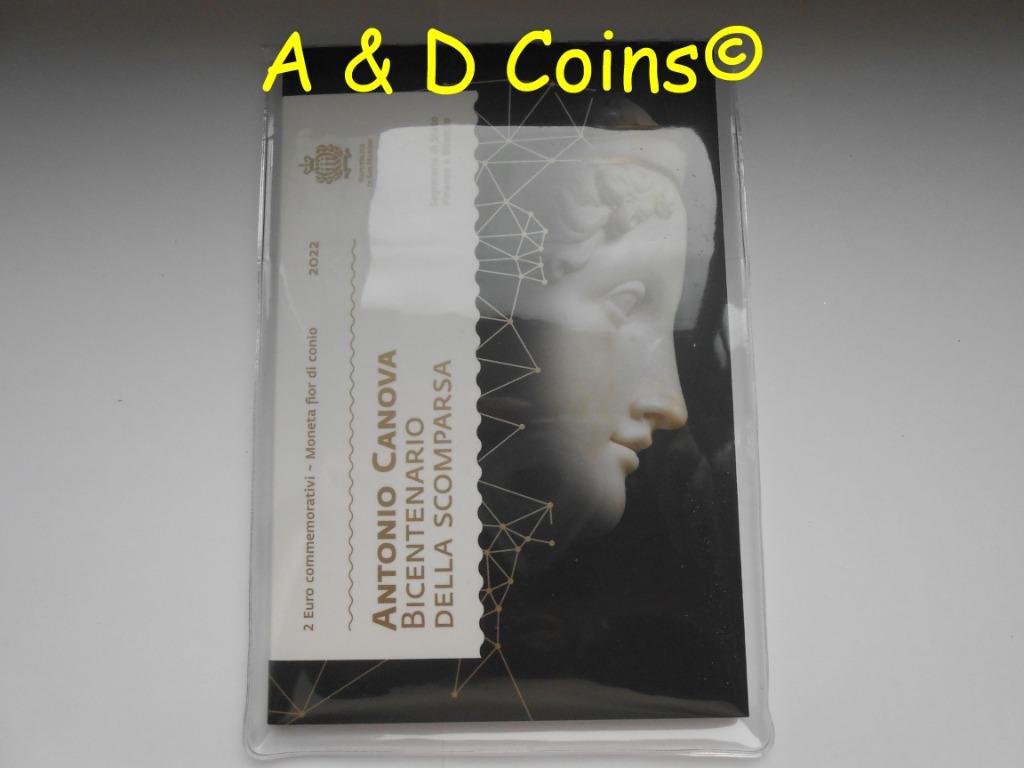 San Marino 2 euro cc 2022, Ophalen of Verzenden, San Marino, 2 euro, Losse munt
