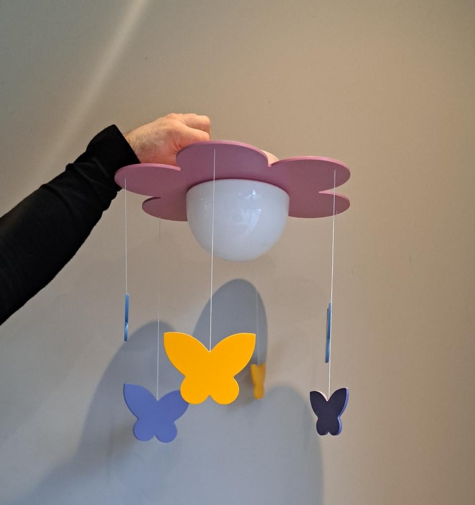 Plafondlamp vlinder, Ophalen of Verzenden, Zo goed als nieuw, Lamp