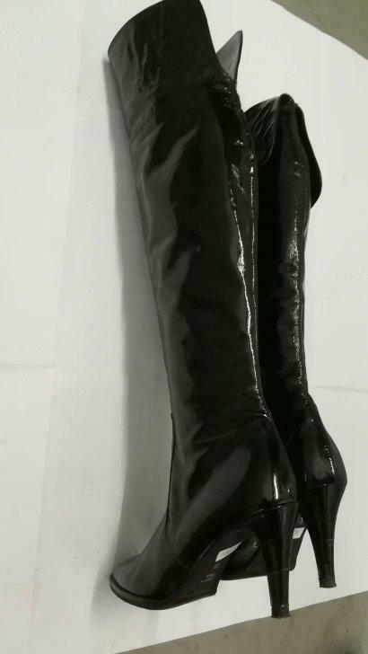 298A* Luca Mode sexy hautes bottes noires (38), Porté, Noir, Bottes hautes