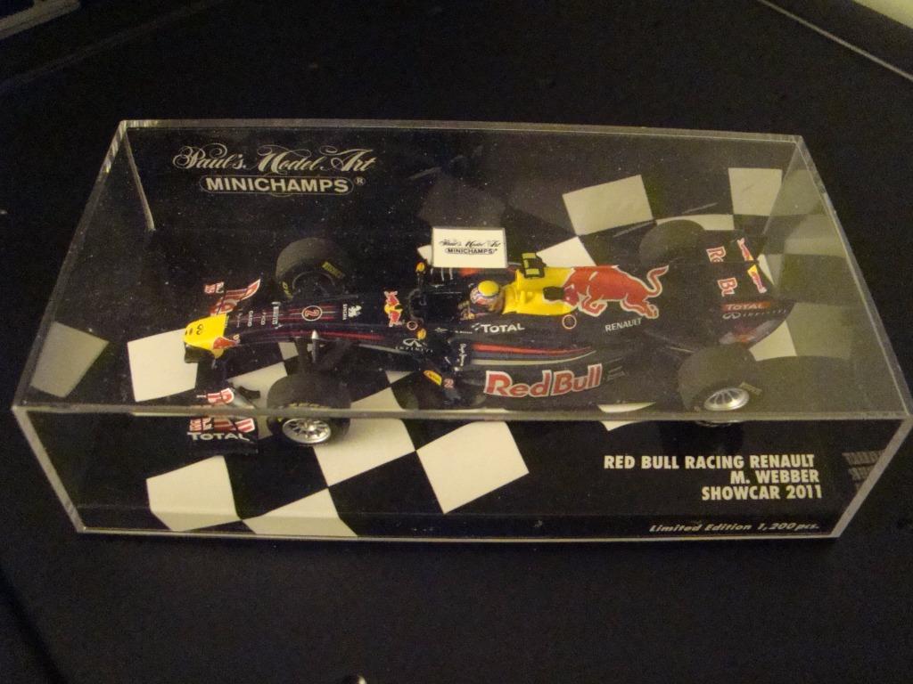 1/43 Minichamps Red Bull Racing Renault showcar 2011, Hobby en Vrije tijd, Ophalen of Verzenden, Zo goed als nieuw, Auto, MiniChamps