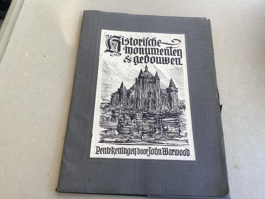 Historische monumenten & gebouwen. Pentekeningen door, Enlèvement ou Envoi, Peinture et dessin