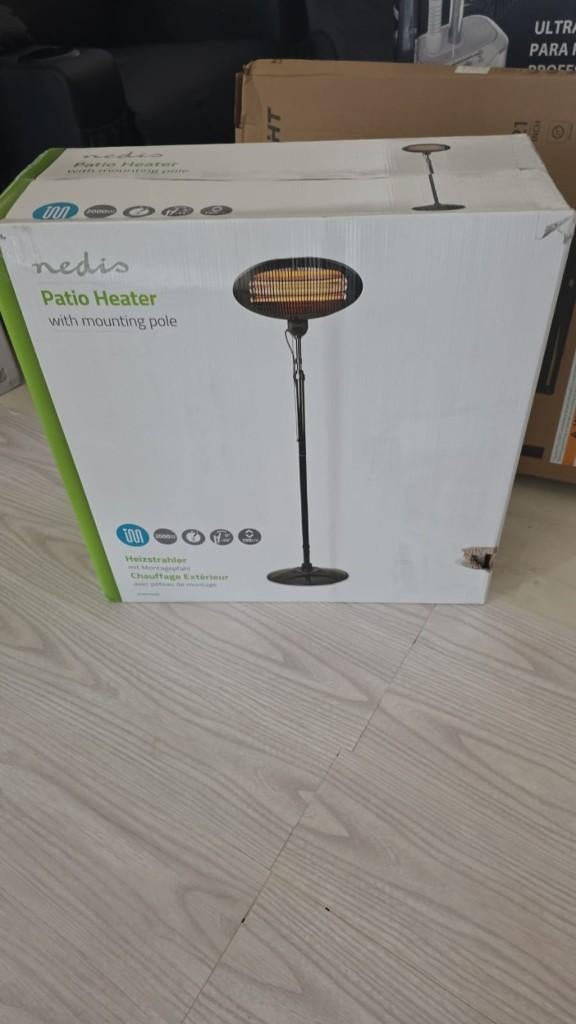 Nedis HTPA120EBK Patio Verwarmer, Tuin en Terras, Ophalen