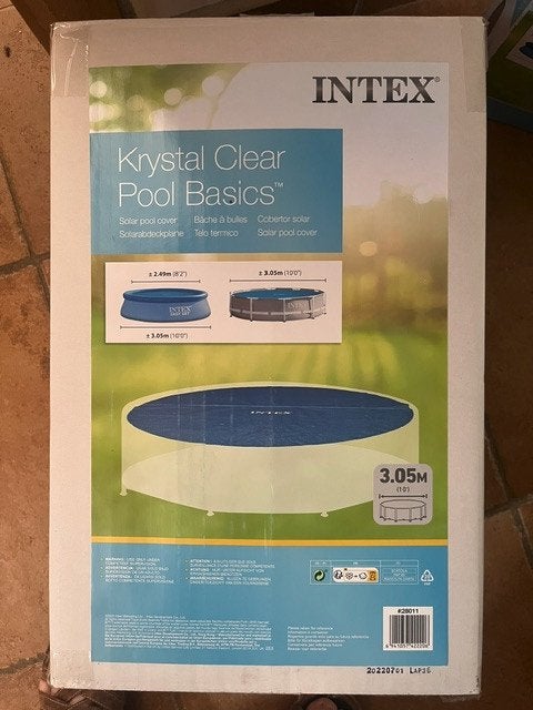 Intex Bâche solaire pour piscine Ø 305 cm, Enlèvement ou Envoi, Comme neuf, Couverture de piscine
