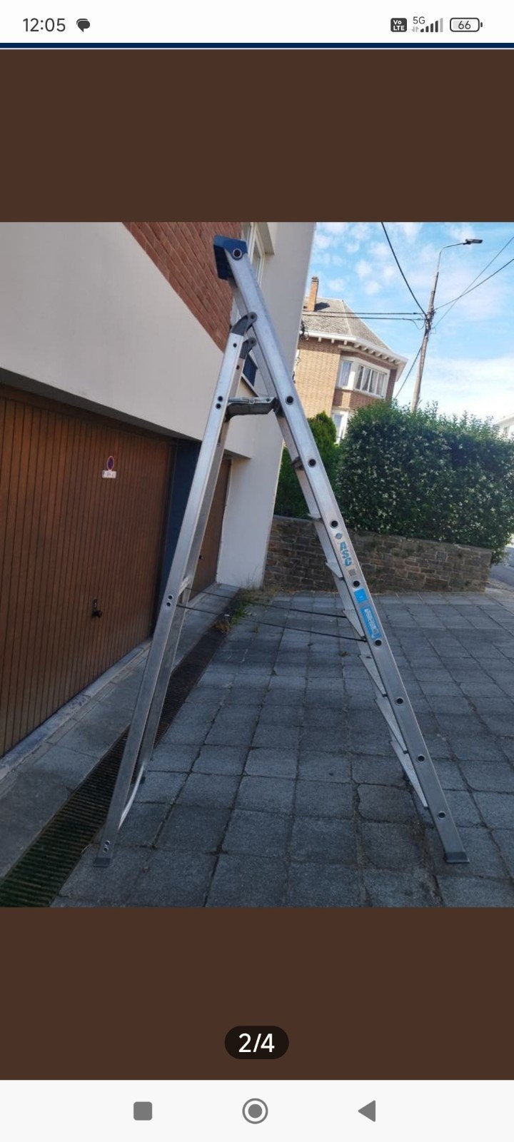 Échelle escabeau ASC BT8, Enlèvement, Échelle