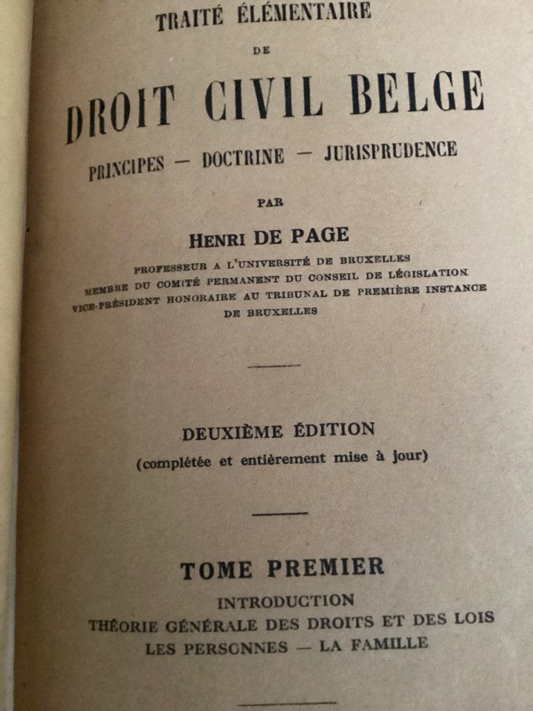 De Page Manuel de droit civil 2ème édition., Livres, Enlèvement, Utilisé, Enseignement supérieur, Autre