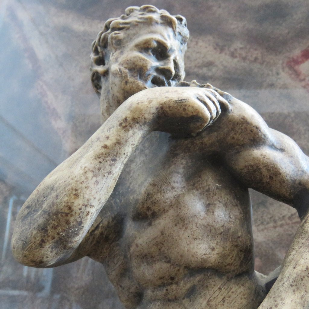 Pierre Puget Le Faun beeld plaaster, Ophalen of Verzenden, Beeld, Bruin