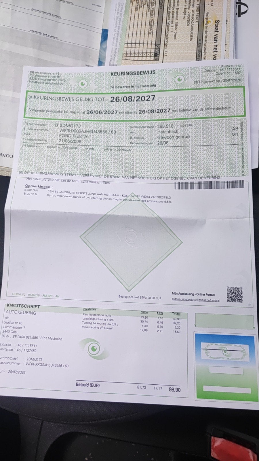 Ford fiesta mk5 1.6 TDCi 90pk, Voorwielaandrijving, Stof, 4 cilinders, Overige kleuren
