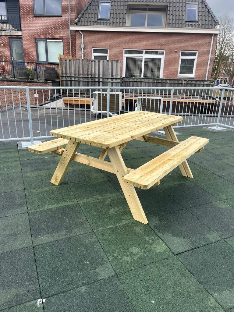 prachtige sterkte picknicktafels, Nieuw, Ophalen of Verzenden, Inklapbaar, Rechthoekig