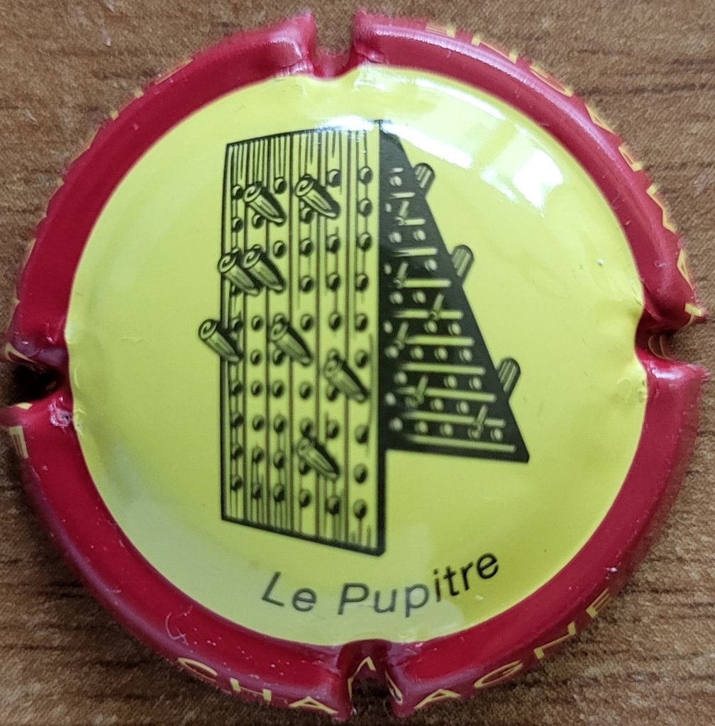 Capsule Champagne de VIGNERONS jaune pâle&bordeaux nr.727j, Enlèvement ou Envoi, Neuf, France, Champagne