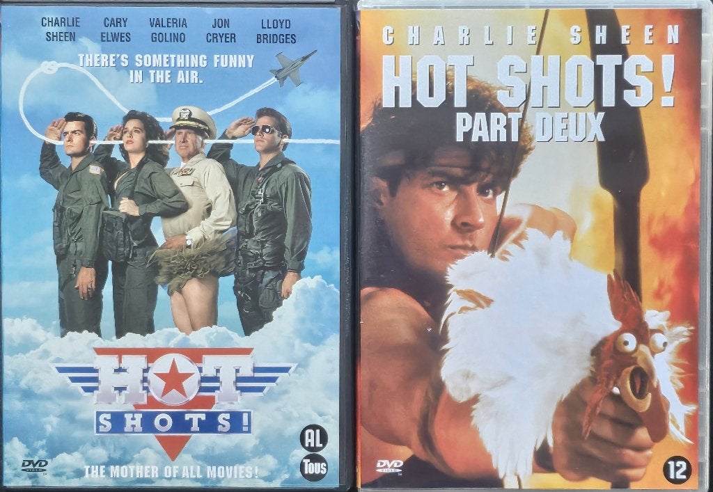 Hot Shots 1 & 2 (1991-1993), Cd's en Dvd's, Dvd's | Klassiekers, Nederlands, Ophalen of Verzenden, Zo goed als nieuw, Komedie