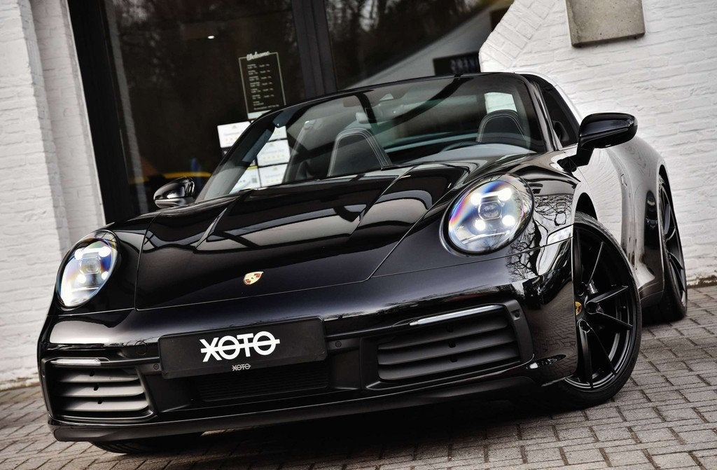 Porsche 911 TARGA 992 C4 3.0 TURBO PDK (bj 2022, automaat), Auto's, Porsche, Automaat, 4 zetels, Gebruikt, Zwart