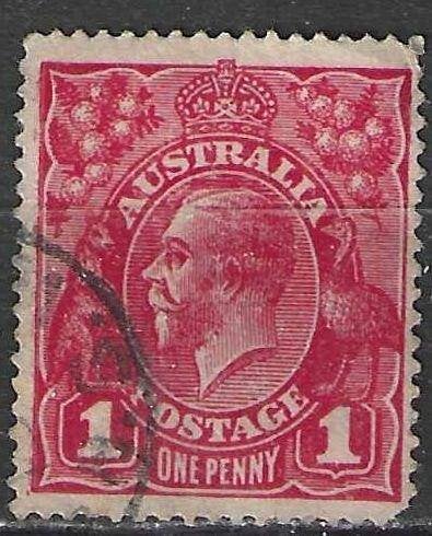 Australie 1913/1914 - Yvert 16 - Roi George V (ST), Timbres & Monnaies, Timbres | Océanie, Envoi, Affranchi