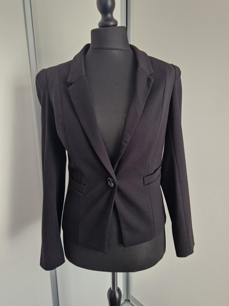 Blazer/Veste/tailleur, femme, longues manches, noir, 40, Kleding | Dames, Maat 38/40 (M), Phildar, Zwart, Ophalen of Verzenden
